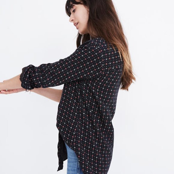 Madewell Oversized Ex-Boyfriend Shirt in Foulard - Picture 3 of 5